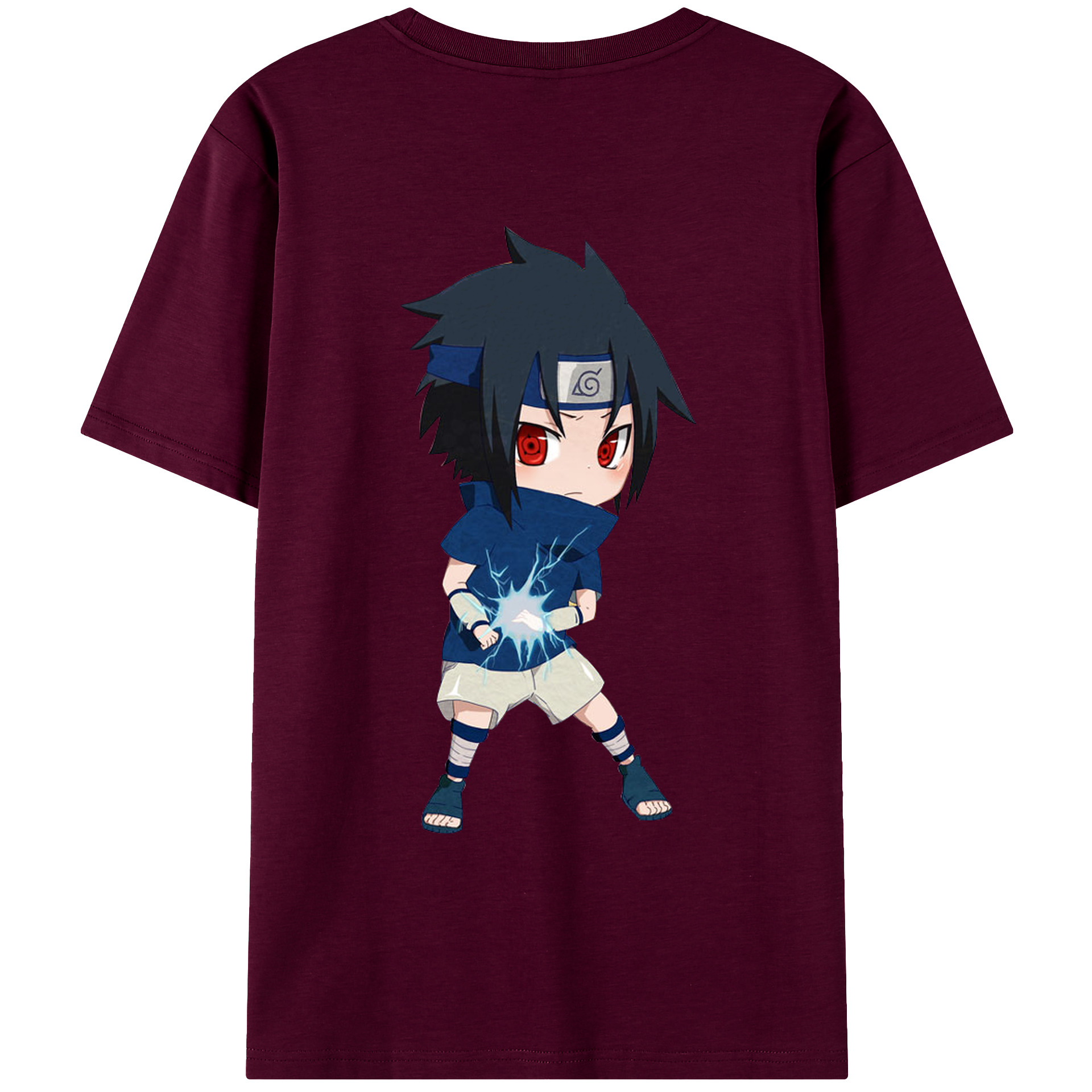 （画像用） NARUTO -ナルト- うちは サスケ Uchiha Sasuke レディース半袖Tシャツ(バックプリント)